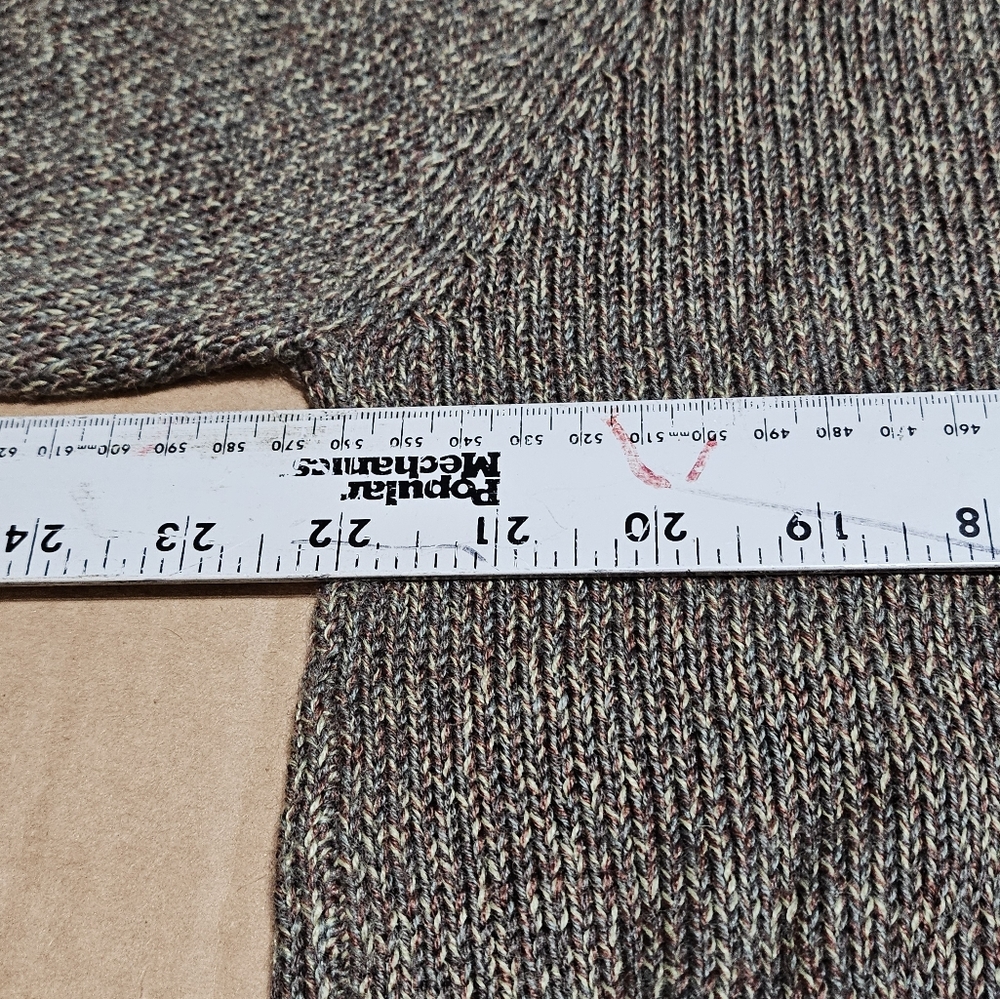 Plugg Mens Sweater Multicolor W/Stripe Wool Blend Size XL Tight‎ Knit - Picture 5 of 12